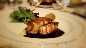 Foie Gras frais de canard des Landes, poêlé façon Angélus Pan- fried duck liver 'Angelus' style