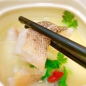 Shark's bone cartilage soup with grouper