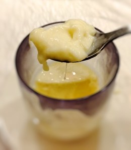 Chilled durian pudding
