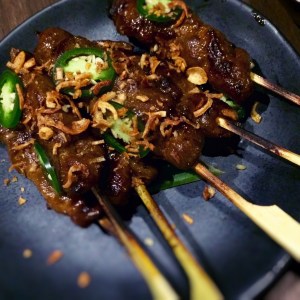 Grilled Australian Beef Flank Satay
