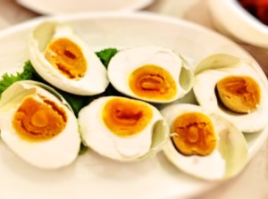 Preserved salted eggs 